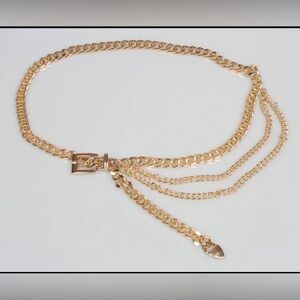 Elegant Gold Chain Belt